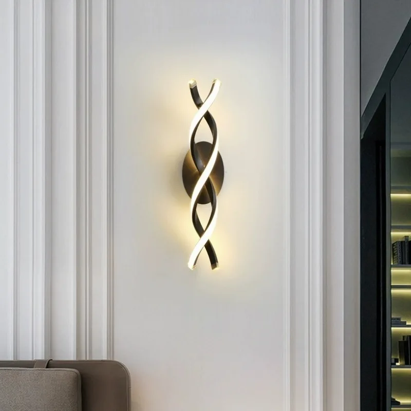 Modern LED Wall Light Nordic Spiral Wall Lamp for Living Room Dining Room Bedroom Bedside Indoor Decorative Fixtures AC90V-260V
Modern LED Wall Light Nordic Spiral Wall Lamp for Living Room Dining Room Bedroom Bedside Indoor Decorative Fixtures AC90V-260V