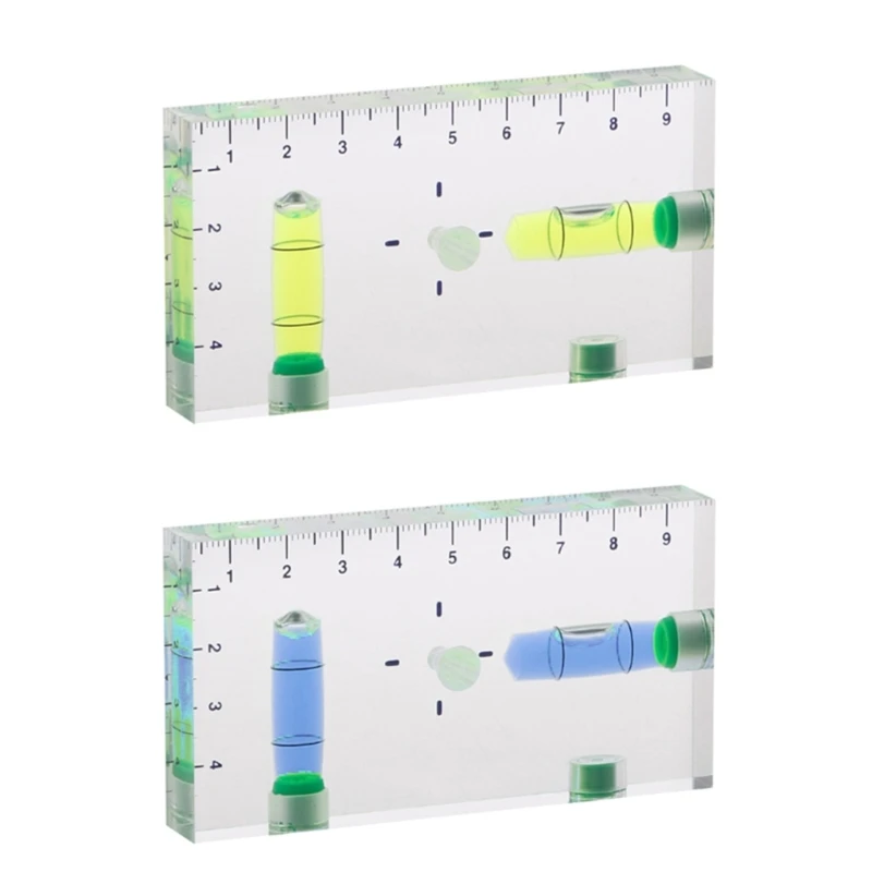 

Transparent Cuboid High for T Level Integrated Small Household Magnetic Level Bubble Level 95x51x13mm Durable