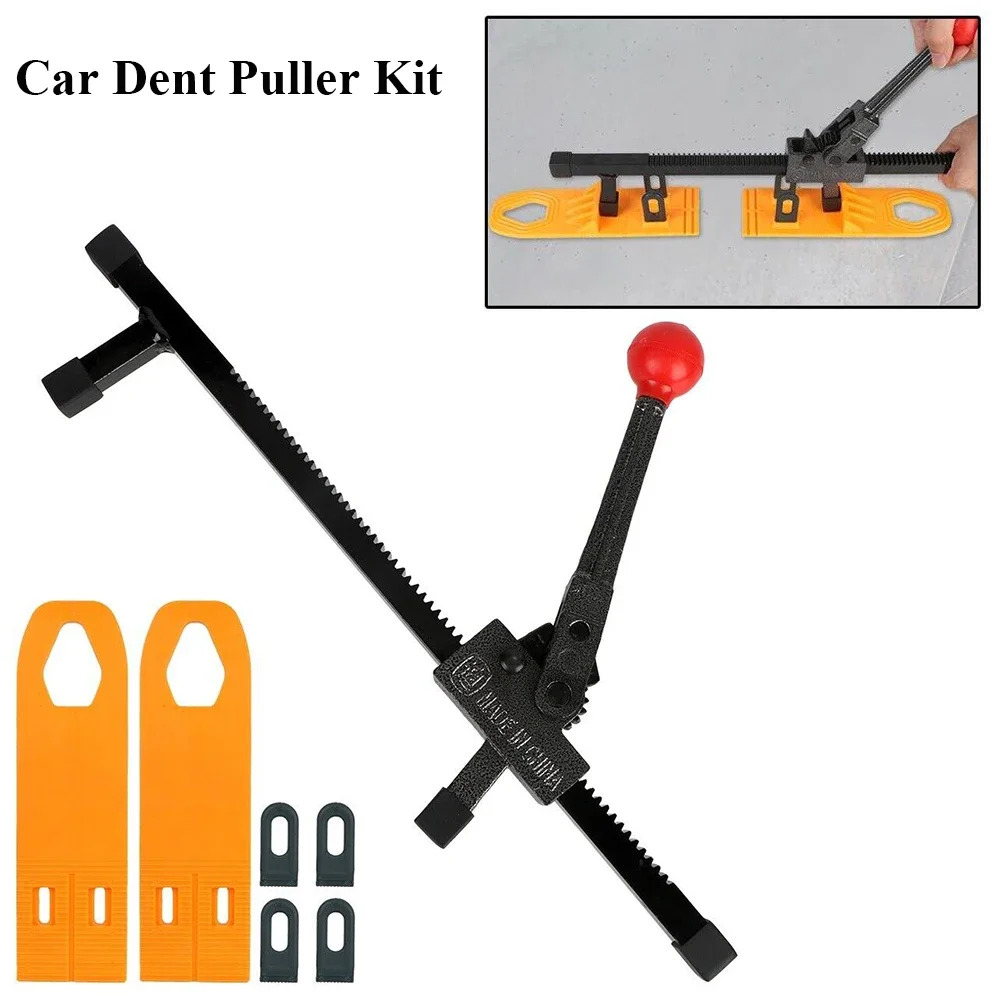 

Car Dent Puller Hand Gear Removal Tool Paintless Expander 2Pcs Sheet Glue Pulling Tabs Bodywork Repair Kit Automobile Accessries