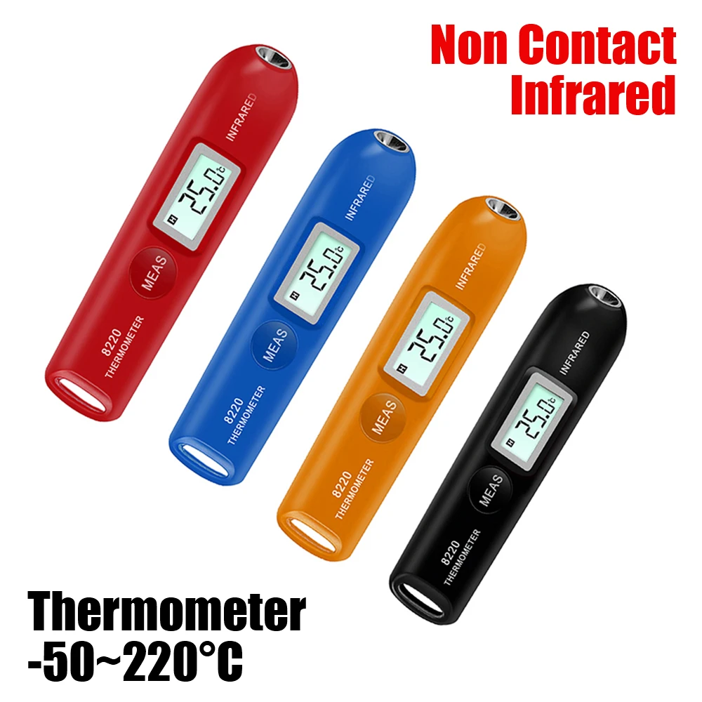 

Industrial Pyrometer 8220 Non-Contact IR Laser Temp For Kitchen BBQ Frying Cooking -50~220°C Mini Digital Infrared Thermometer