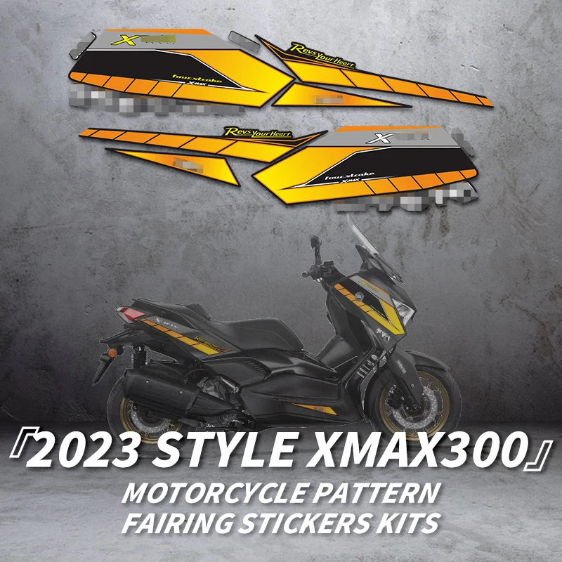 

Used For YAMAHA XMAX300 2023 Motorcycle Full Body Line Printing Protection Sticker Decals Kits Bike Accessories Style Hot Sales