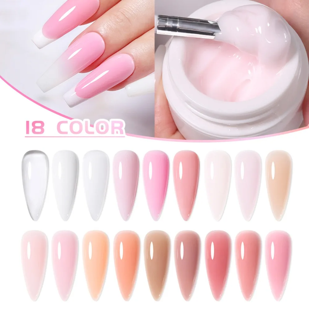 XEIJAYI 8ml Extension Nail Gel Jelly Pink White Clear Hard Gel Self Leveling Soak Off UV Construction Nail Art DIY Manicure
XEIJAYI 8ml Extension Nail Gel Jelly Pink White Clear Hard Gel Self Leveling Soak Off UV Construction Nail Art DIY Manicure