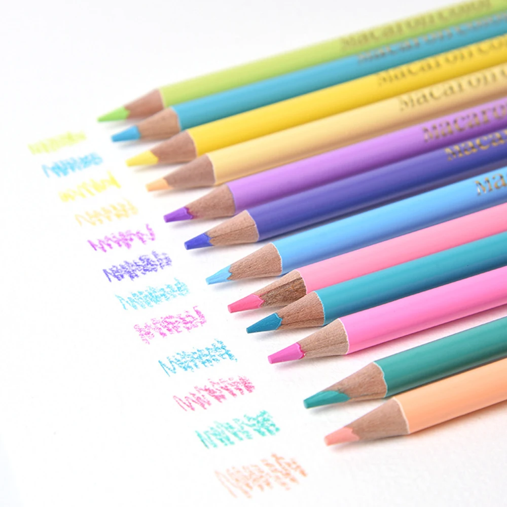 12Pcs Macaron Colors Water Soluble Colored Pencils Student Sketching Painting Pencils Art Supplies
12Pcs Macaron Colors Water Soluble Colored Pencils Student Sketching Painting Pencils Art Supplies