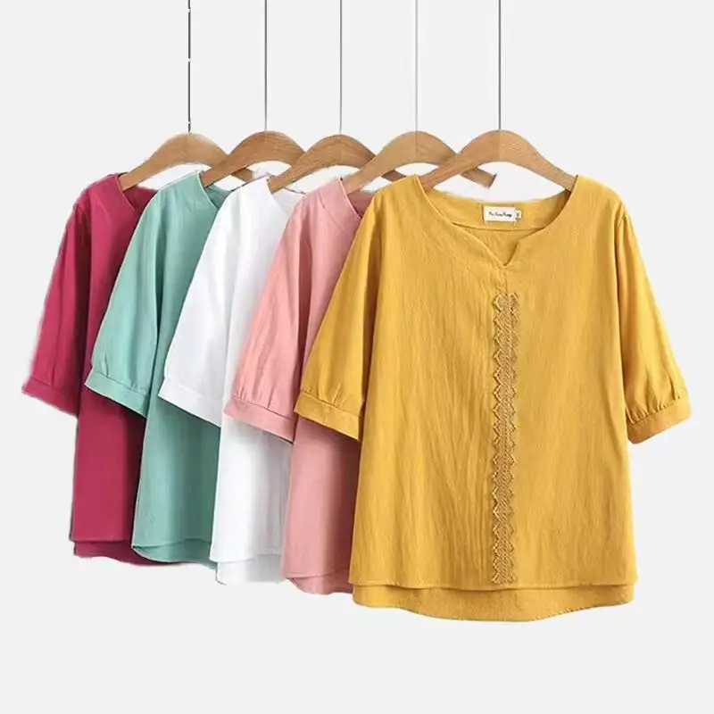 Женская футболка с коротким рукавом и V-образным вырезом, большого размера
Женская футболка с коротким рукавом и V-образным вырезом, большого размера