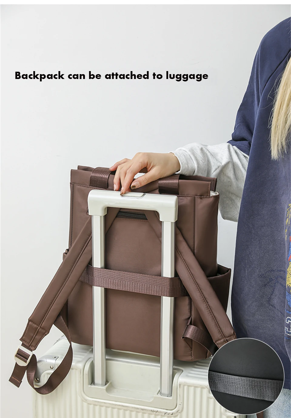 Casual Daypack for Women Shoulder Bag Waterproof Nylon Backpack Large Capacity School Bag Bookbag Fashion Ladies Travel Bags Casual Daypack for Women Shoulder Bag Waterproof Nylon Backpack Large Capacity School Bag Bookbag Fashion Ladies Travel Bags