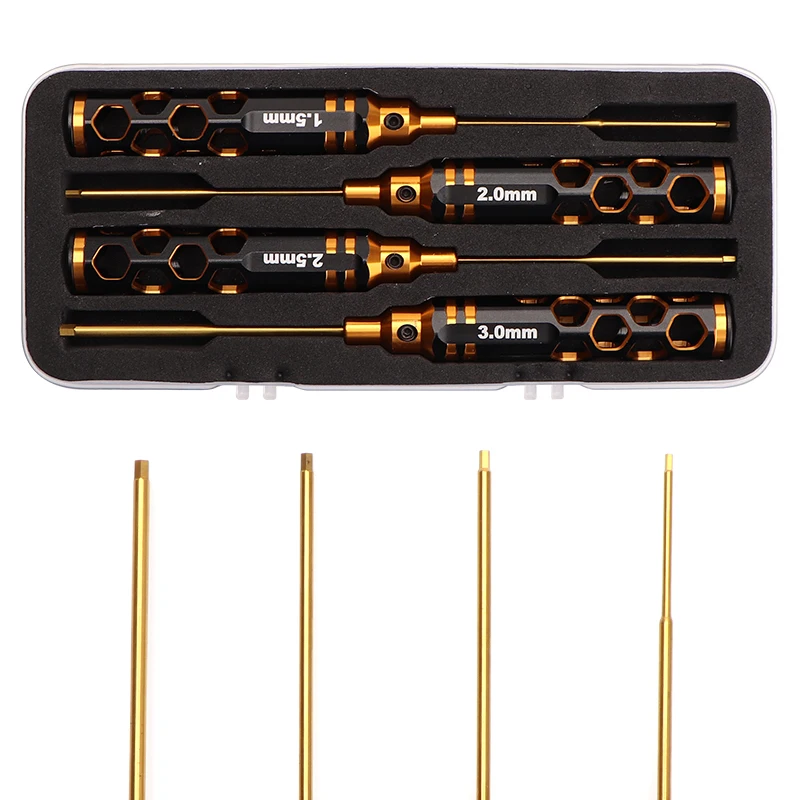 4pcs 1.5mm 2.0mm 2.5mm 3.0mm Hex Screw Driver Screwdriver Set for Racing Drone Helicopter Cars Boat RC Parts
4pcs 1.5mm 2.0mm 2.5mm 3.0mm Hex Screw Driver Screwdriver Set for Racing Drone Helicopter Cars Boat RC Parts