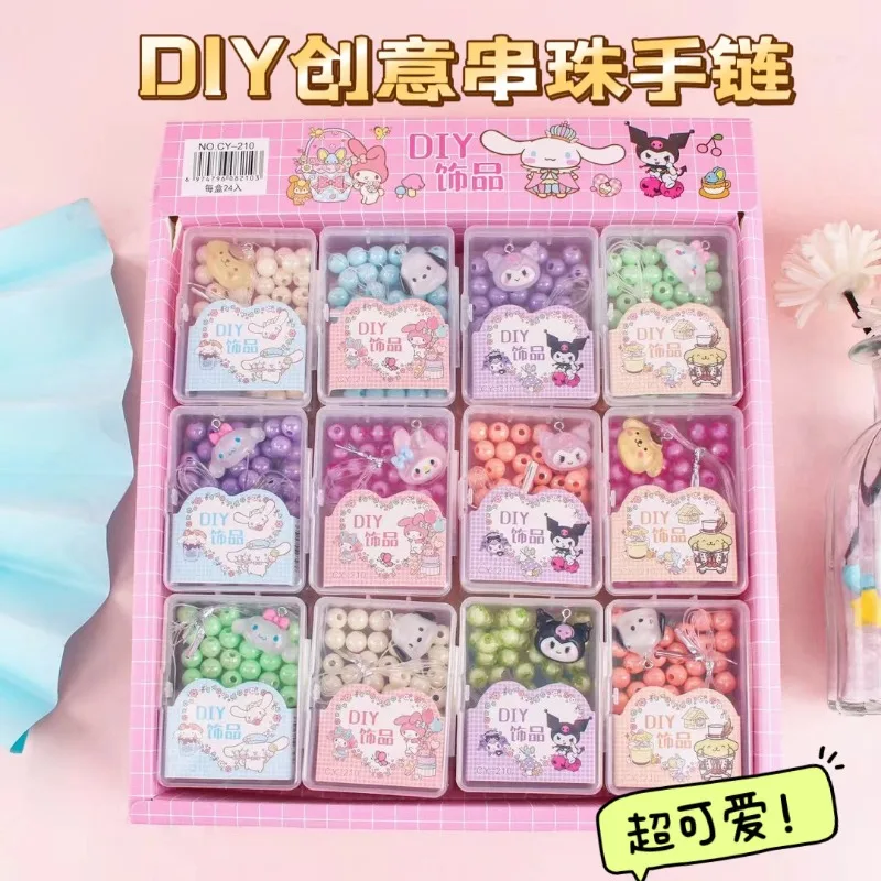 24pcs New Sanrio cartoon Kuromi Melody Cute Girl Diy Bracelet Pendant Plastic Beading gift Handmade Stationery Store Wholesale
24pcs New Sanrio cartoon Kuromi Melody Cute Girl Diy Bracelet Pendant Plastic Beading gift Handmade Stationery Store Wholesale