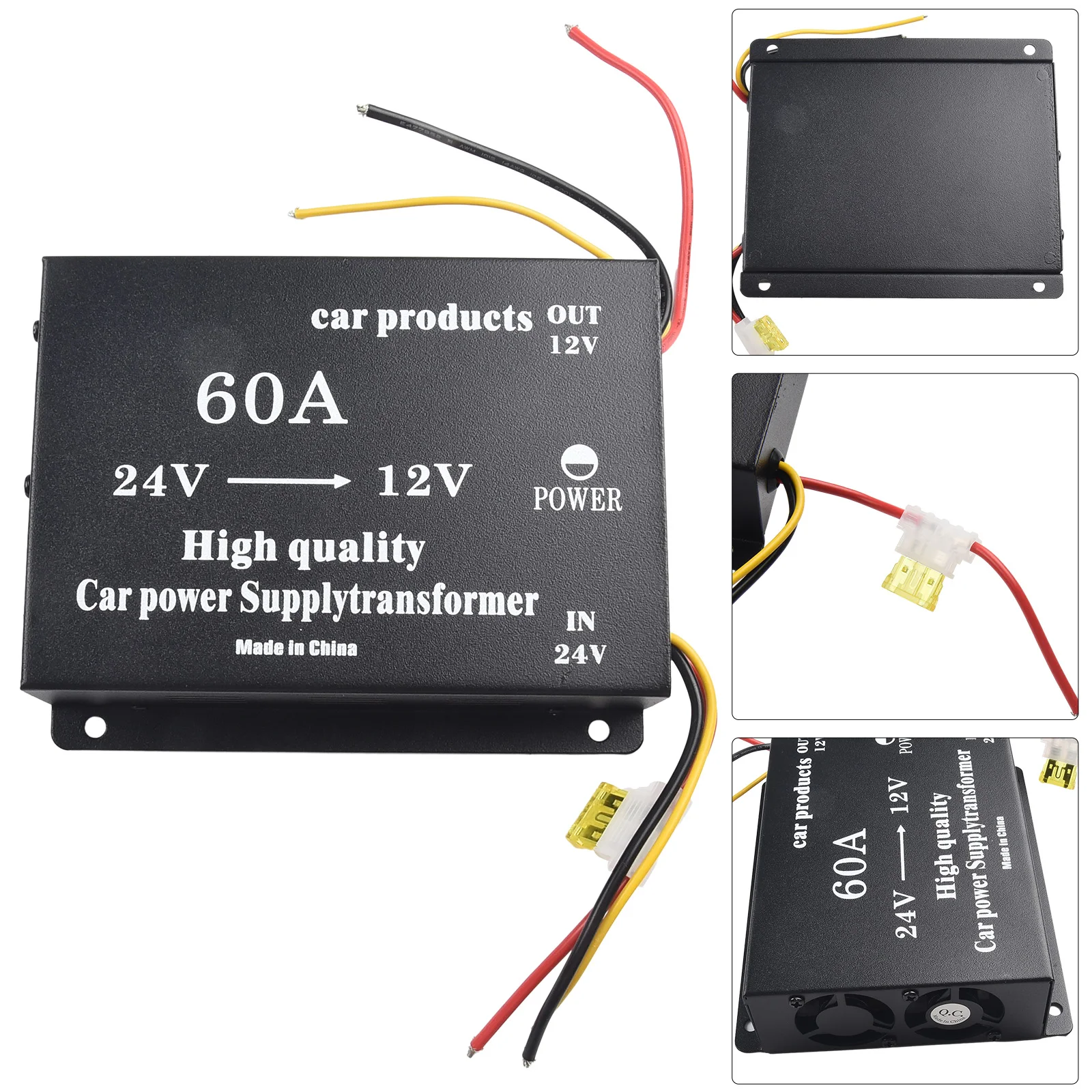 Vehicle Transformer 60A Truck 24V Converter High Power Automotive Power Step-down Transformer 24V To 12V Car Transformer
Vehicle Transformer 60A Truck 24V Converter High Power Automotive Power Step-down Transformer 24V To 12V Car Transformer