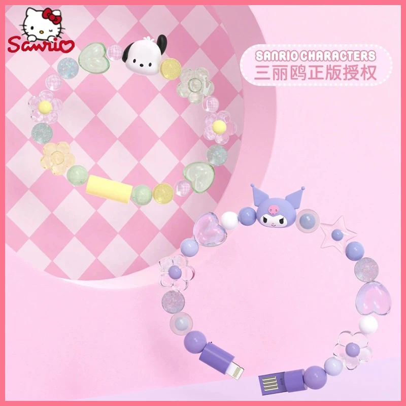 Sanrio Creative Cute Bracelet Data Cartoon Cable Bead String Data Cable Charging Cable Fashion Accessories High Appearance Level
Sanrio Creative Cute Bracelet Data Cartoon Cable Bead String Data Cable Charging Cable Fashion Accessories High Appearance Level