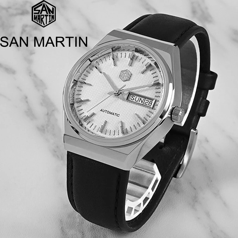 San Martin Top Men Dress Watch 37mm Luxury Fashion Seagull ST2100 Automatic Mechanical Sports Business Sapphire Double Calendar
San Martin Top Men Dress Watch 37mm Luxury Fashion Seagull ST2100 Automatic Mechanical Sports Business Sapphire Double Calendar