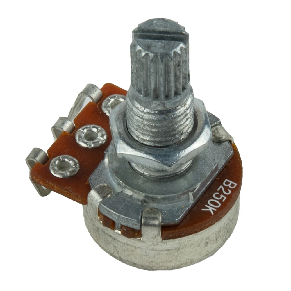 Guitar Potentiometer 18mm Pots Shaft Length A250 B250 A500 B500K Volume Or Tone Electric Guitar Bass Effect Amp Tone Volume
Guitar Potentiometer 18mm Pots Shaft Length A250 B250 A500 B500K Volume Or Tone Electric Guitar Bass Effect Amp Tone Volume