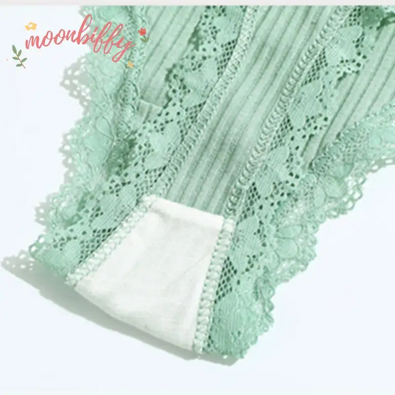 Culotte tanga en coton pour femme, sous-vêtement sexy, taille basse, couleur unie, noir, dentelle invisible 6