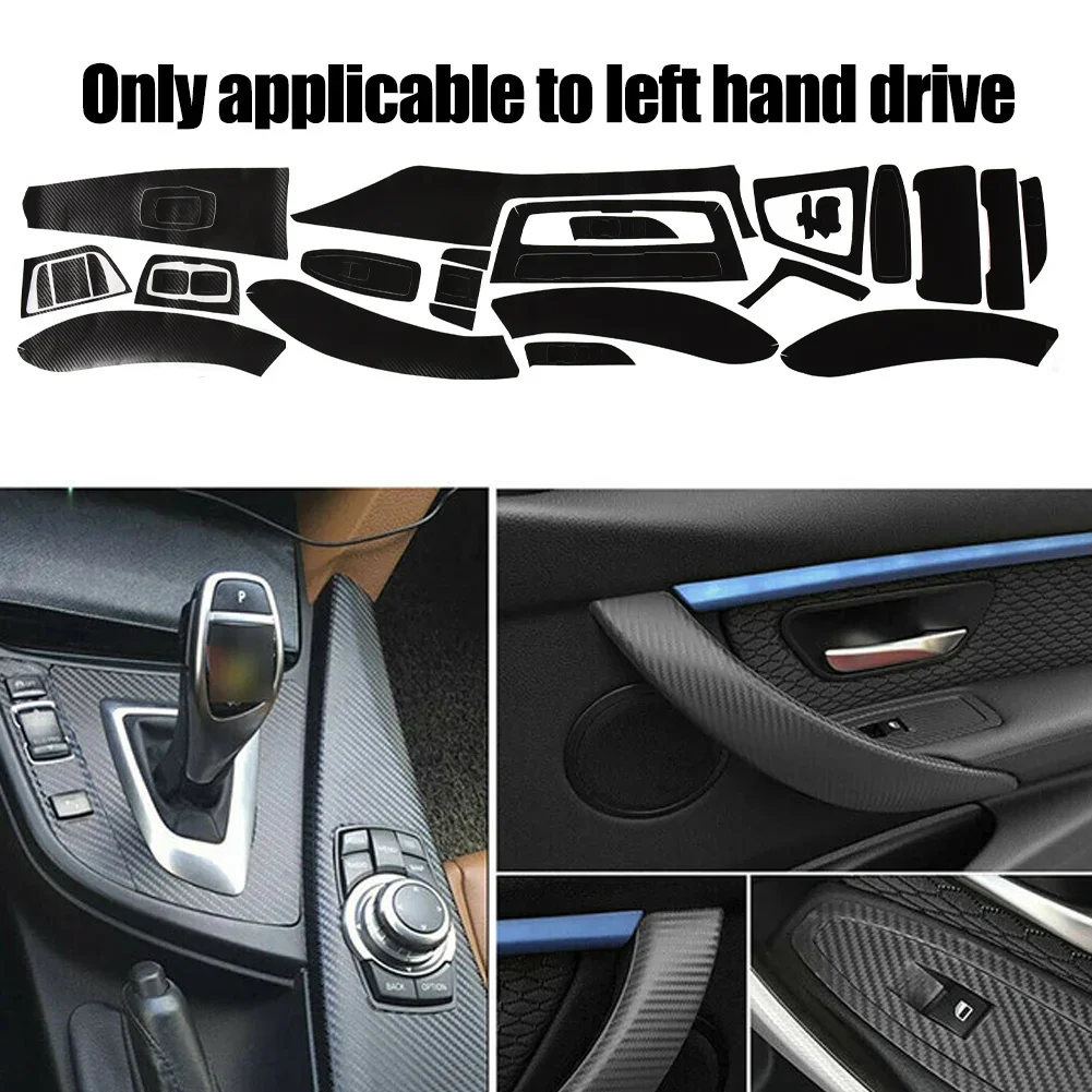 3D Interior Matte Black Carbon Fiber Decal Trim Sticker For BMW 3 Series F30 F31 F35 2013-2017 For M3 2017 For Left-hand Drive
3D Interior Matte Black Carbon Fiber Decal Trim Sticker For BMW 3 Series F30 F31 F35 2013-2017 For M3 2017 For Left-hand Drive