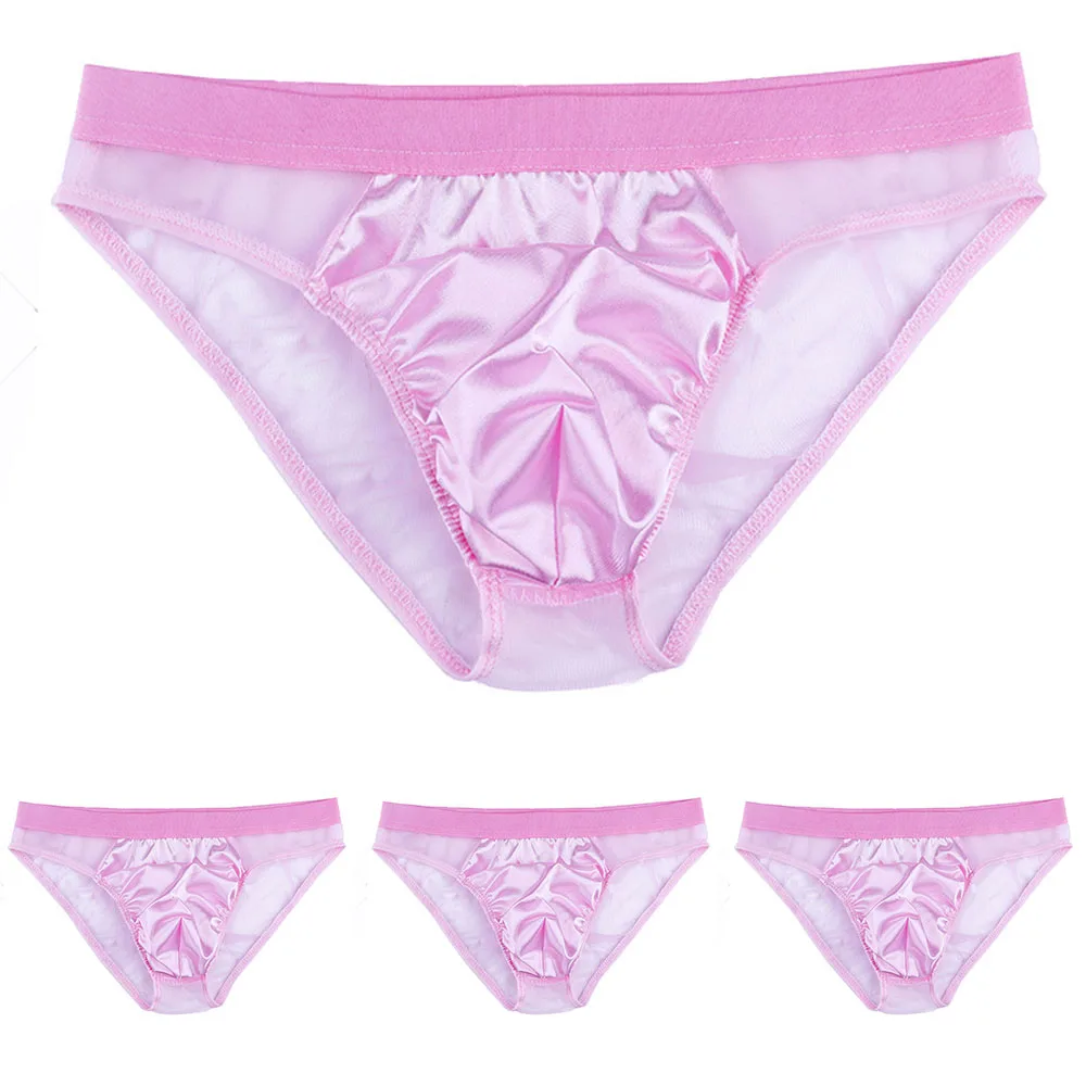 Sissy Panties Men 2022 Hot Mesh Satin Pink Briefs Sexy Perspective Panties Low Waist Breathable Bikini Convex Pouch Underpants
Sissy Panties Men 2022 Hot Mesh Satin Pink Briefs Sexy Perspective Panties Low Waist Breathable Bikini Convex Pouch Underpants