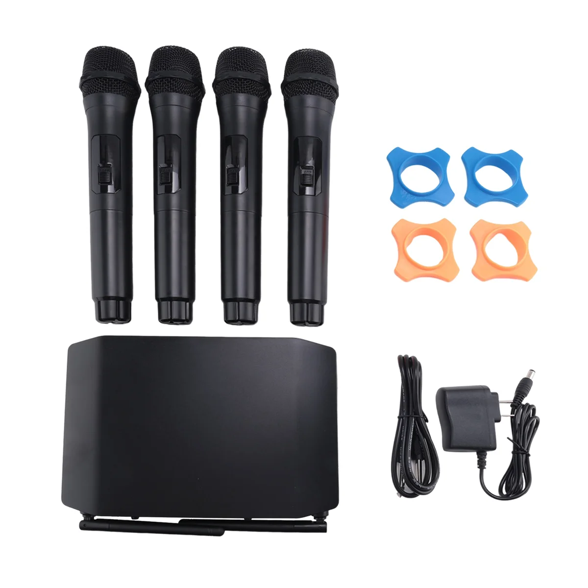 Wireless Microphone Professional Handheld 4 Channels UHF Dynamic Mic for Karaoke Wedding Party Band Church Stage US Plug
Wireless Microphone Professional Handheld 4 Channels UHF Dynamic Mic for Karaoke Wedding Party Band Church Stage US Plug