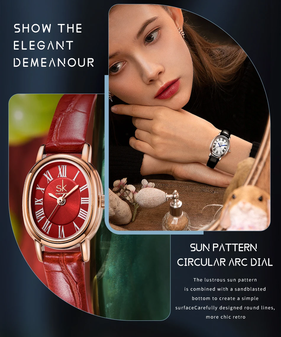Shengke SK Elegant Woman Quartz Wristwatches Alloy Clock Buckle 3Bar Waterproof Fashion Casual Ladies Leather Watch Montre Femme Shengke SK Elegant Woman Quartz Wristwatches Alloy Clock Buckle 3Bar Waterproof Fashion Casual Ladies Leather Watch Montre Femme