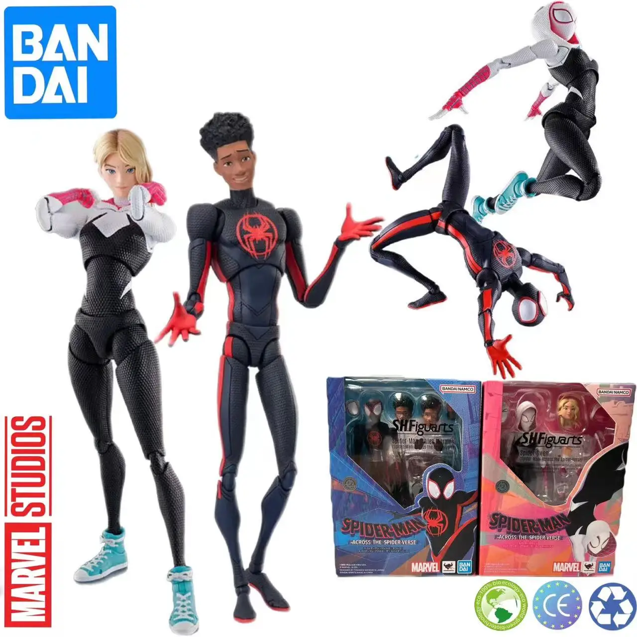 Bandai Model Kit S.H.Figuarts Spider-Man Miles Morales Spider-Gwen Anime Action Comics Model Collection Toy for Boys KO
Bandai Model Kit S.H.Figuarts Spider-Man Miles Morales Spider-Gwen Anime Action Comics Model Collection Toy for Boys KO