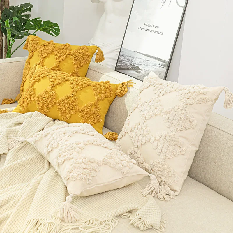 Moroccan tufted embroidered pillowcase cover, tassel sofa pillowcase,Nordic ins pillowcase, homestay decorative backrest cushion
Moroccan tufted embroidered pillowcase cover, tassel sofa pillowcase,Nordic ins pillowcase, homestay decorative backrest cushion