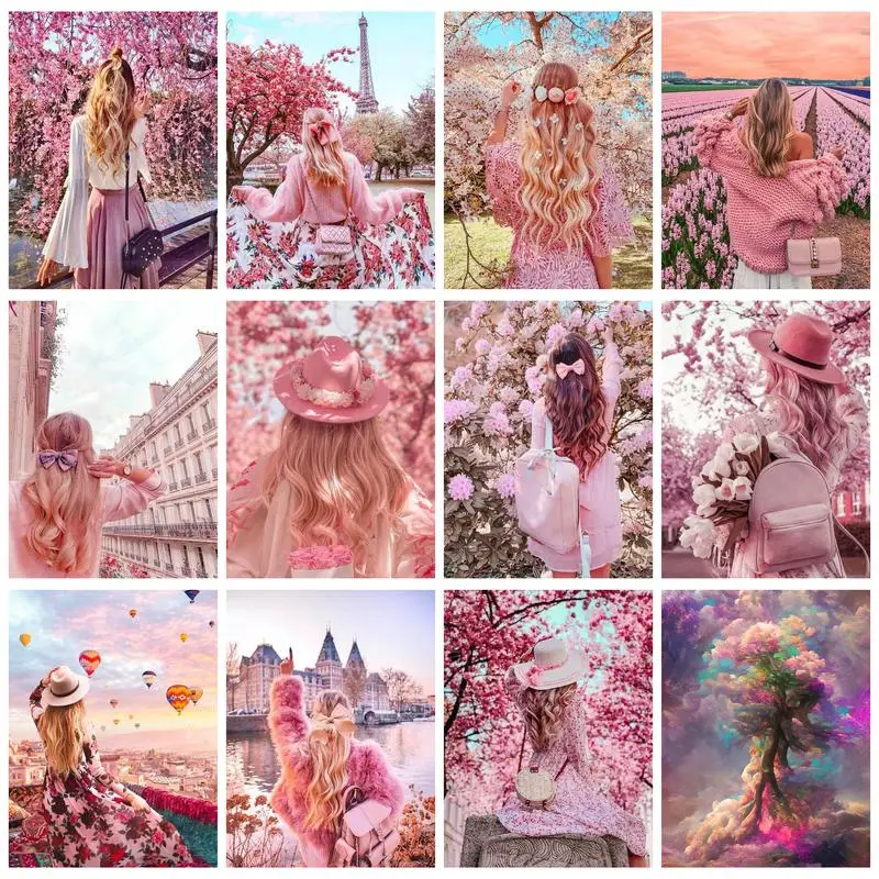 CHENISTORY 40x50cm Painting By Numbers Pink Landscape Girls Pictures By Number Artwork For Adults On Canvas Diy Gift Handpainted
CHENISTORY 40x50cm Painting By Numbers Pink Landscape Girls Pictures By Number Artwork For Adults On Canvas Diy Gift Handpainted