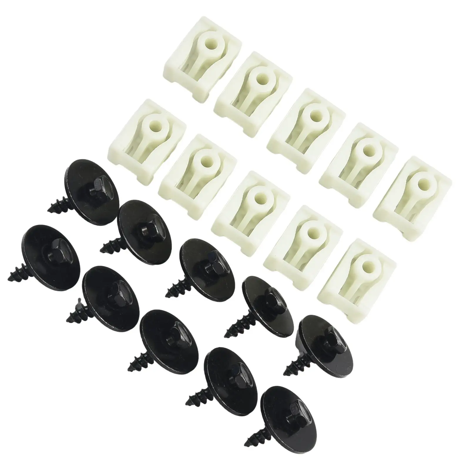 COMBO For BMW Front Fender Liner Plastic C-Clip+Hex Bolt 20PC 07147311312 07149213164 10*Clip 10*Hex Bolt Black White
COMBO For BMW Front Fender Liner Plastic C-Clip+Hex Bolt 20PC 07147311312 07149213164 10*Clip 10*Hex Bolt Black White