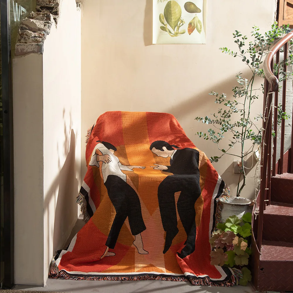 Pulp Fiction Woven Blanket 130x160 Family Sofa Decoration Blankets Outdoor Throw Blankets
Pulp Fiction Woven Blanket 130x160 Family Sofa Decoration Blankets Outdoor Throw Blankets