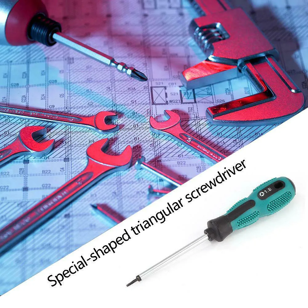 PP Handle Screwdriver Triangle Screwdriver 160mm Magnetic Triangle head Vanadium alloy steel 1.8/2.0/2.3/3.0mm
PP Handle Screwdriver Triangle Screwdriver 160mm Magnetic Triangle head Vanadium alloy steel 1.8/2.0/2.3/3.0mm
