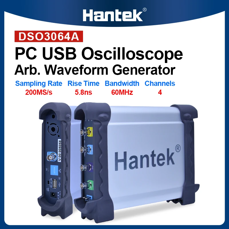 Hantek DSO3064/A 4CH автомобильные осциллографы USB 60MHz/произвольный генератор сигналов/анализатор спектра/счетчик частоты
Hantek DSO3064/A 4CH автомобильные осциллографы USB 60MHz/произвольный генератор сигналов/анализатор спектра/счетчик частоты
