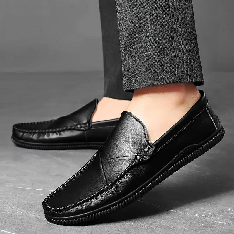 Men's Shoes 2024 New Summer Cowhide Moccasins Genuine Leather Soft Bottom Slip-on Loafers
Men's Shoes 2024 New Summer Cowhide Moccasins Genuine Leather Soft Bottom Slip-on Loafers