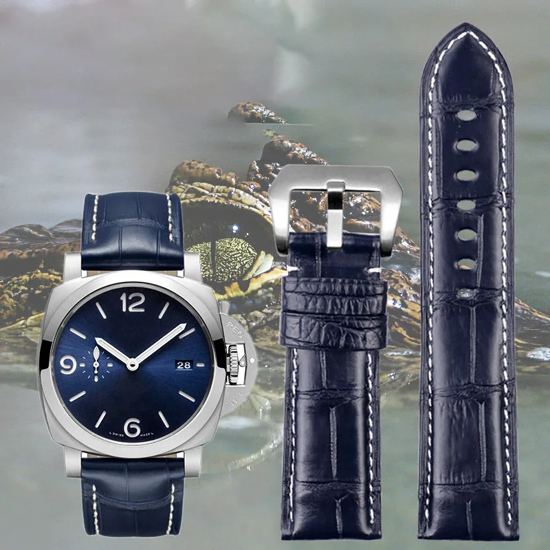 Ремешок из крокодиловой кожи для часов Panerai, ремешок для часов PAM111 441 из бамбуковой крокодиловой кожи, мужской браслет для наручных часов 22 мм 24 мм
Ремешок из крокодиловой кожи для часов Panerai, ремешок для часов PAM111 441 из бамбуковой крокодиловой кожи, мужской браслет для наручных часов 22 мм 24 мм
