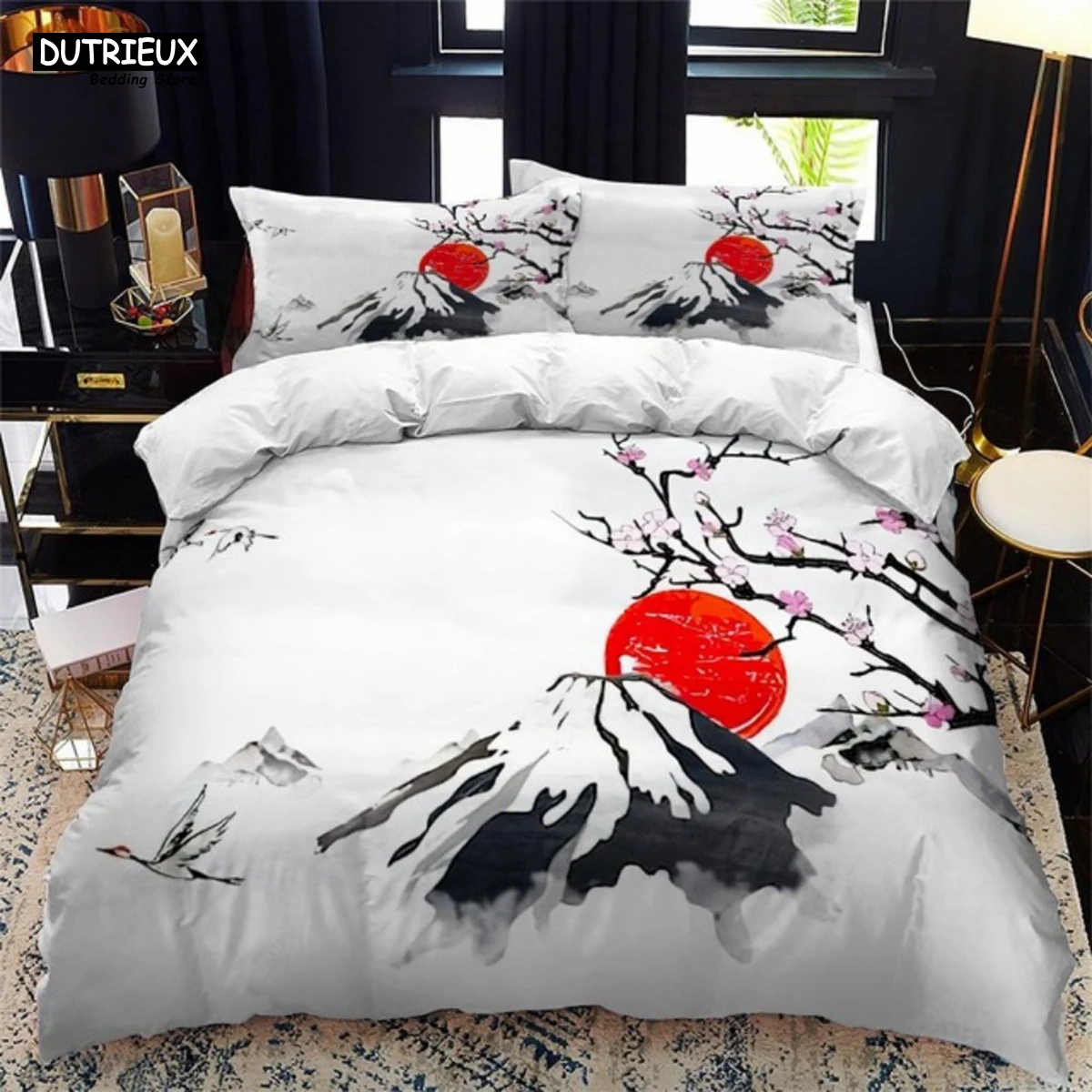 Japanese-Style Duvet Cover Set King Queen Full Size Ukiyo-e Theme Wave Pattern Polyester Bedding Set Fuji Mountain Exotic Style
Japanese-Style Duvet Cover Set King Queen Full Size Ukiyo-e Theme Wave Pattern Polyester Bedding Set Fuji Mountain Exotic Style