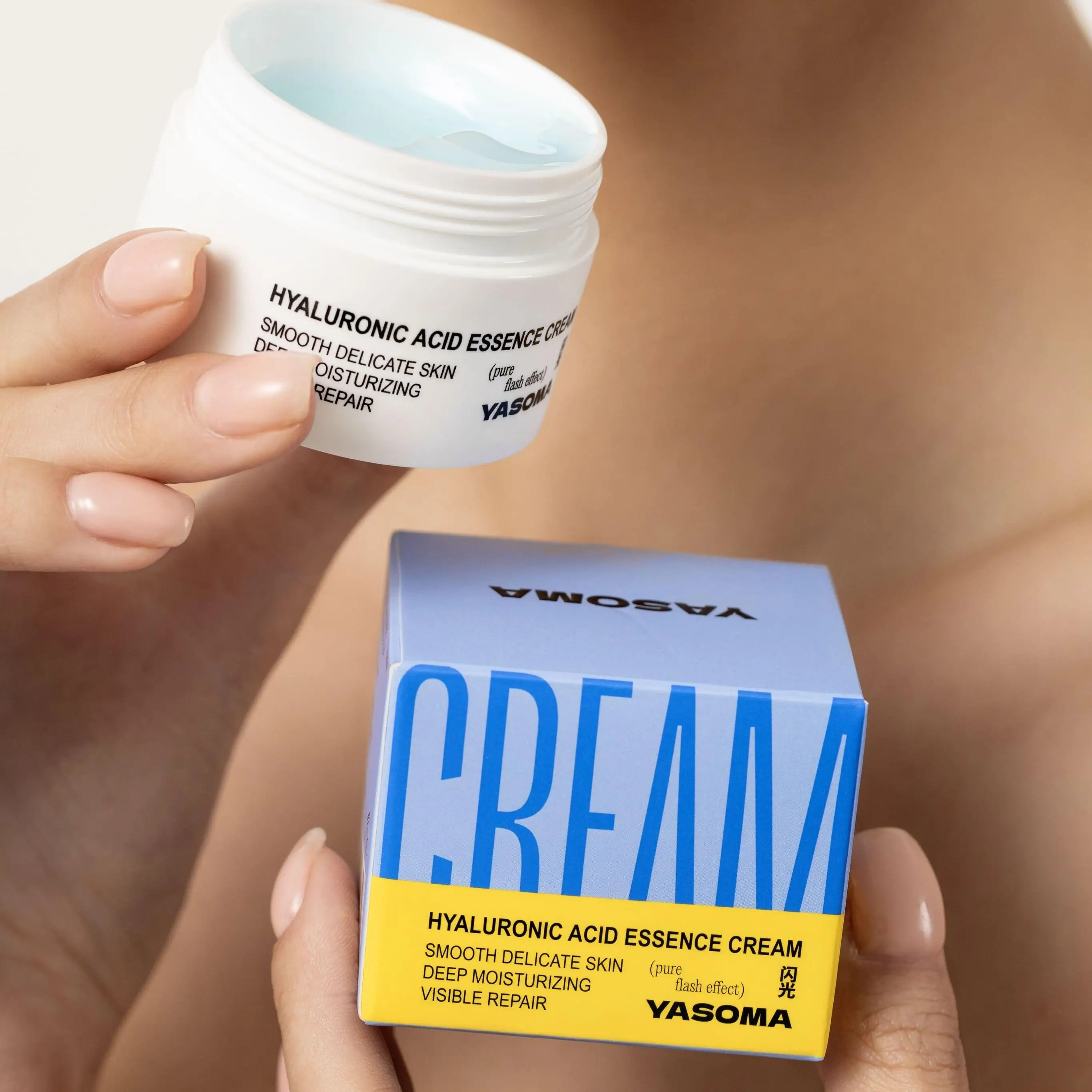 YASOMA Face Cream Hyaluronic Acid Essence Cream Smooth Delicate Deep Moisturizing Visible Repair Skin Care Whitening Serum
YASOMA Face Cream Hyaluronic Acid Essence Cream Smooth Delicate Deep Moisturizing Visible Repair Skin Care Whitening Serum