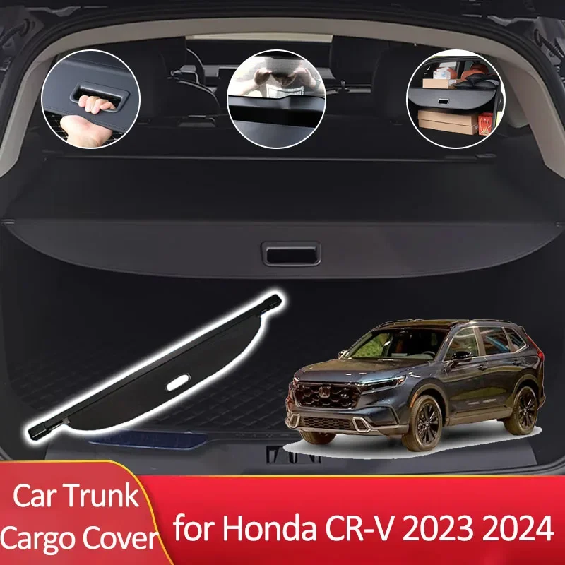 

Auto Trunk Cargo Cover for Honda CR-V CR V CRV RS 2023 2024 Car Accessories Retractable Luggage Storage Partition Anti-peeping