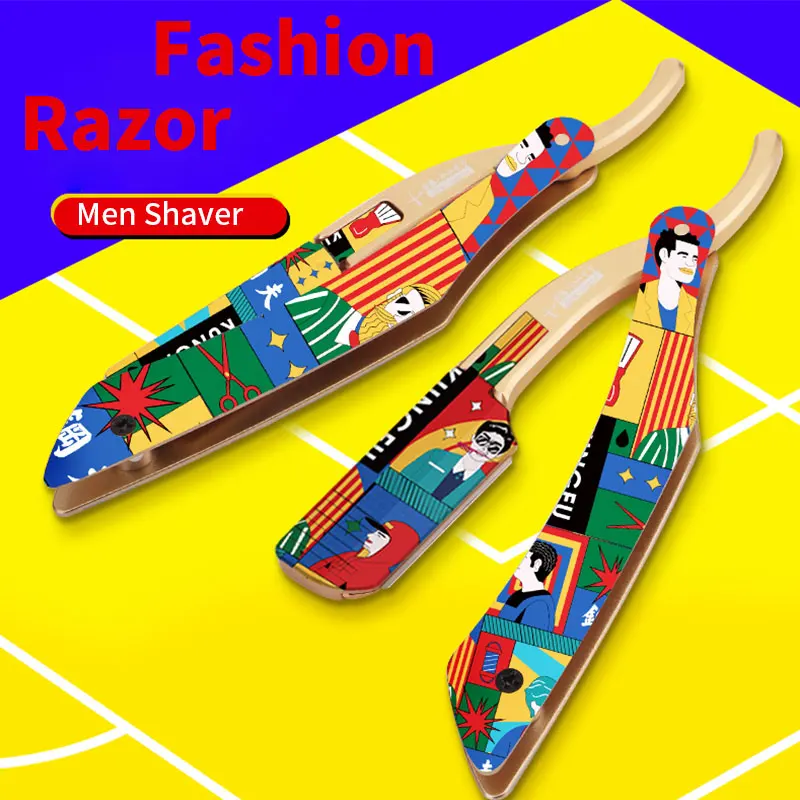 New Fashion Graffiti Design Men's Barber Razor Colorful Cool Haircut Tools Men Shaver Metal Universal Double-edged Blade
New Fashion Graffiti Design Men's Barber Razor Colorful Cool Haircut Tools Men Shaver Metal Universal Double-edged Blade