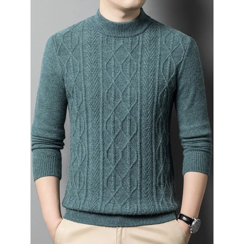 Woolen Sweater Men's Half Turtleneck Thin Solid Color Spring, Autumn and Winter Bottoming Shirt
Woolen Sweater Men's Half Turtleneck Thin Solid Color Spring, Autumn and Winter Bottoming Shirt