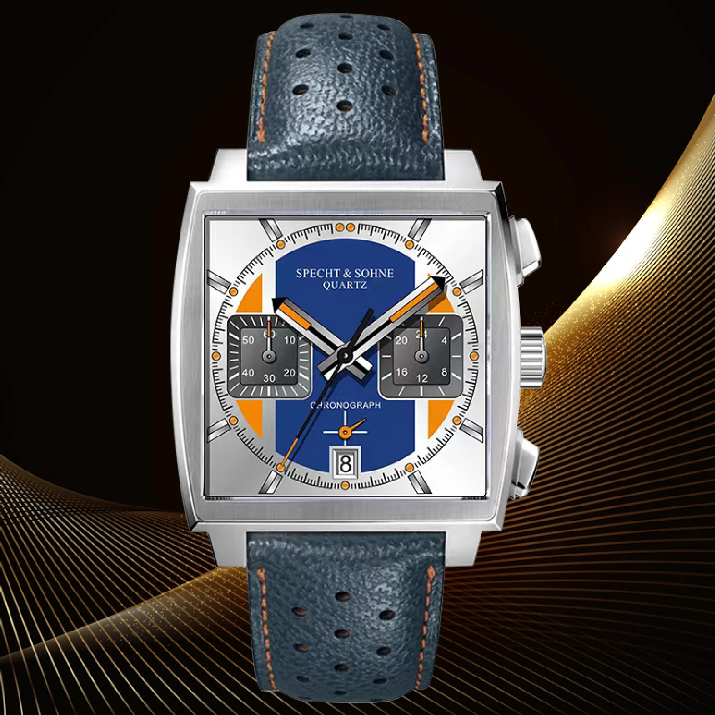 New Arrivals Specht&Sohne Men's Watch 39MM Stainless Steel Japan VK64 Multifunction Quartz Watch Genuine Leather 30M Waterproof
New Arrivals Specht&Sohne Men's Watch 39MM Stainless Steel Japan VK64 Multifunction Quartz Watch Genuine Leather 30M Waterproof