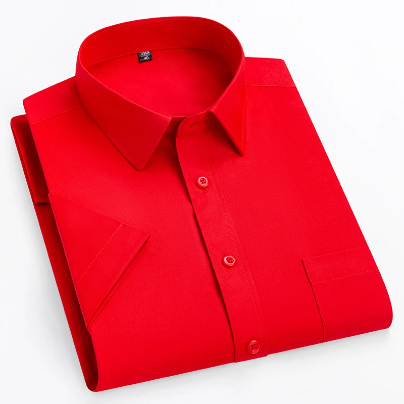 New in shirt plus size 14XL summer short sleeve shirts for men slim fit formal shirt business black Office solid whitr clothes
New in shirt plus size 14XL summer short sleeve shirts for men slim fit formal shirt business black Office solid whitr clothes