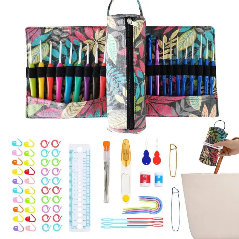 Crochet Kit Yarn Hooks Crochet Set Portable Knitting Crochet Supplies Beginner Crochet Kit Crochet Needle DIY Yarn Weaving Tool 
Crochet Kit Yarn Hooks Crochet Set Portable Knitting Crochet Supplies Beginner Crochet Kit Crochet Needle DIY Yarn Weaving Tool