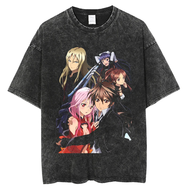 Japanese Anime Guilty Crown Washed T-Shirt Gothic Cool Graphic Print T Shirt Mens Fashion Clothes Vintage T shirts Short Sleeve
Japanese Anime Guilty Crown Washed T-Shirt Gothic Cool Graphic Print T Shirt Mens Fashion Clothes Vintage T shirts Short Sleeve