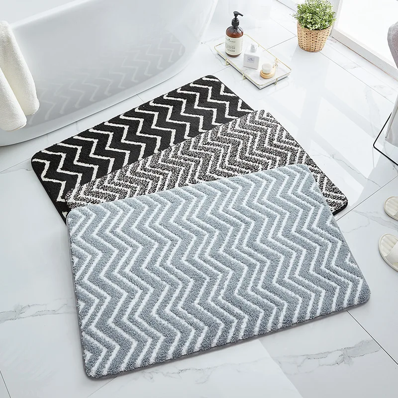 Simple Modern 100% Polyester Stripe Design Door Mats Non Slip Bathroom Mat For Office Room
Simple Modern 100% Polyester Stripe Design Door Mats Non Slip Bathroom Mat For Office Room
