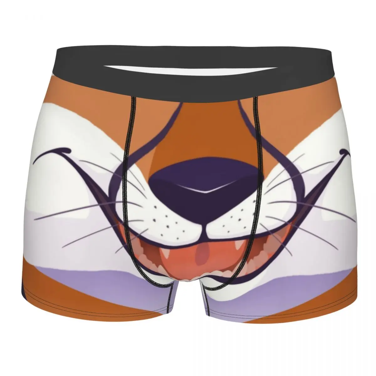 

Novelty Fox Maw Boxers Shorts Panties Men's Underpants Stretch Animal Pattern 3D Printing Briefs Underwear
