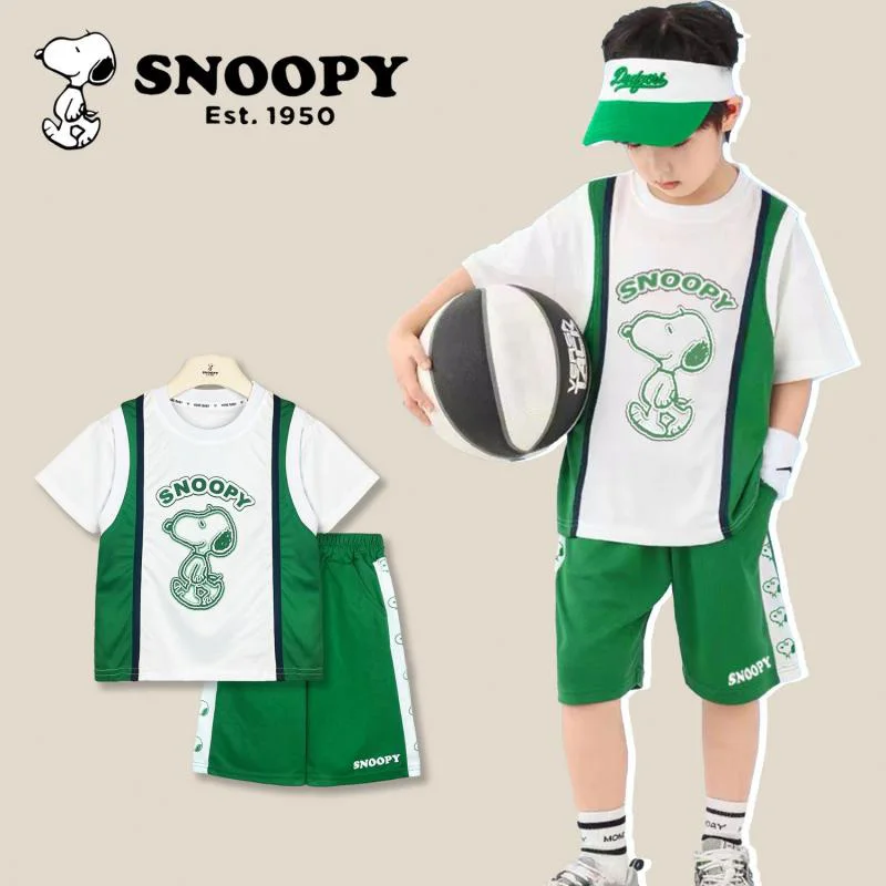 Kawaii Snoopy мультяшный милый детский летний костюм дышащий и универсальный баскетбольный костюм из двух предметов подарки для детей
Kawaii Snoopy мультяшный милый детский летний костюм дышащий и универсальный баскетбольный костюм из двух предметов подарки для детей