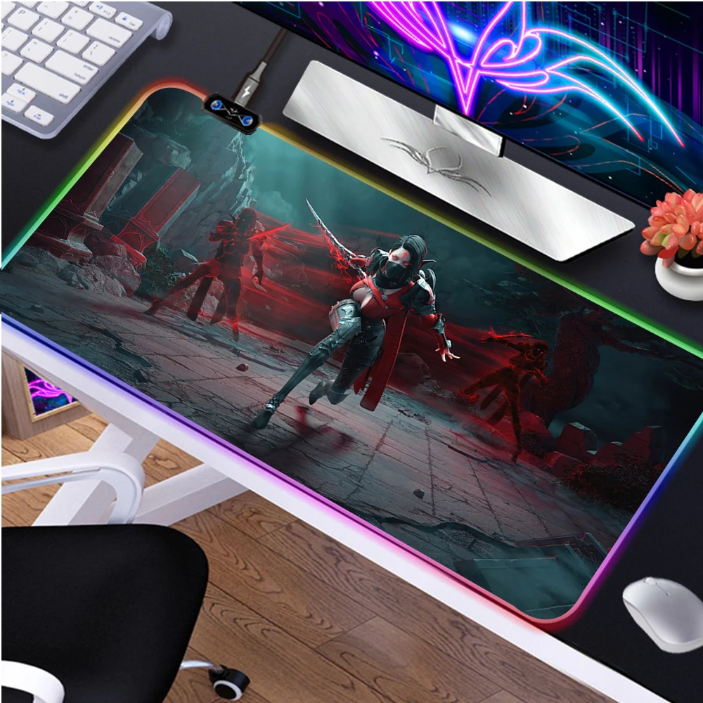 

LOST ARK Large Gaming RGB Mouse Pad Computer Mousepad PC Gamer Laptop Mouse Mat Office Mausepad XXL Carpet Keyboard Mat Desk Pad