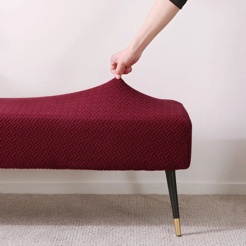 Housse de banc élastique en tissu polaire, antidérapante, amovible, lavable, pour siège de maison, salon, chambre à coucher, salle de Piano Housse de banc élastique en tissu polaire, antidérapante, amovible, lavable, pour siège de maison, salon, chambre à coucher, salle de Piano