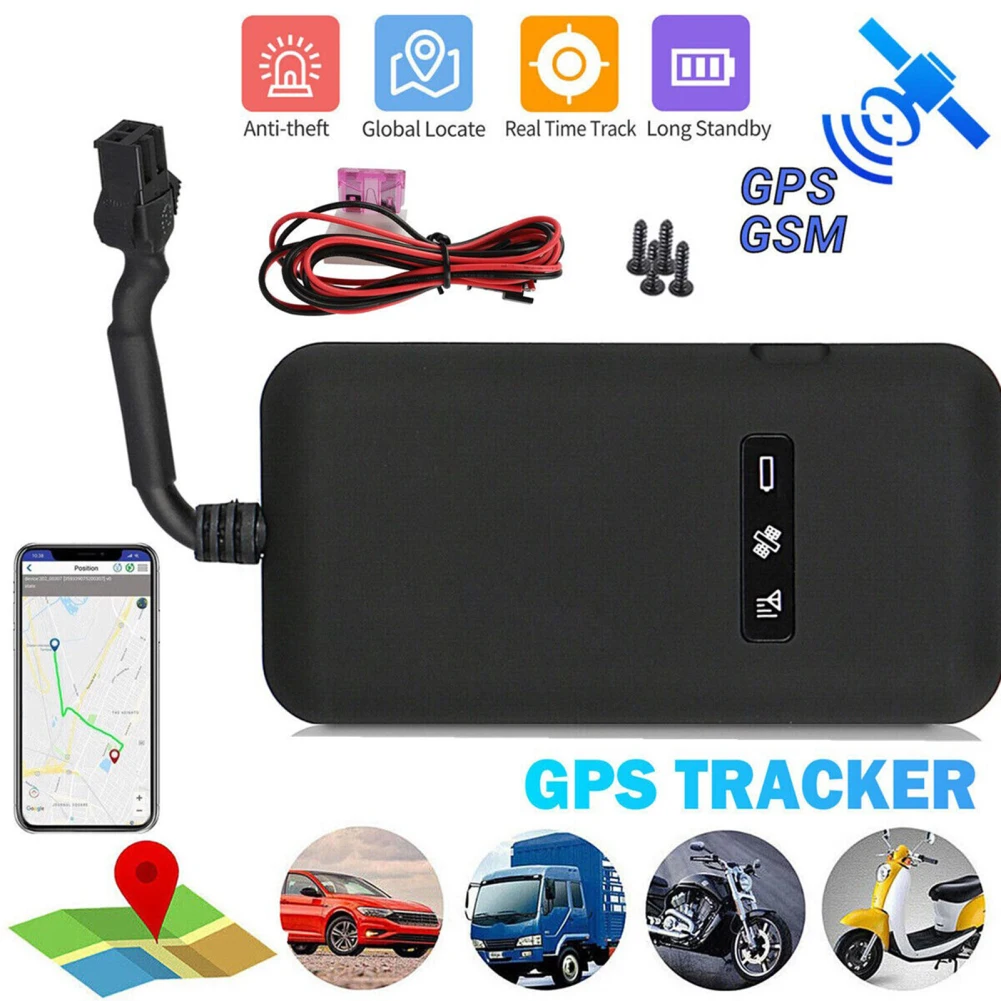 

GT02 GPS Tracker Real-time Tracking Locator Device GPRS GSM Anti Theft Location Device With 3 LED Indicator Lights