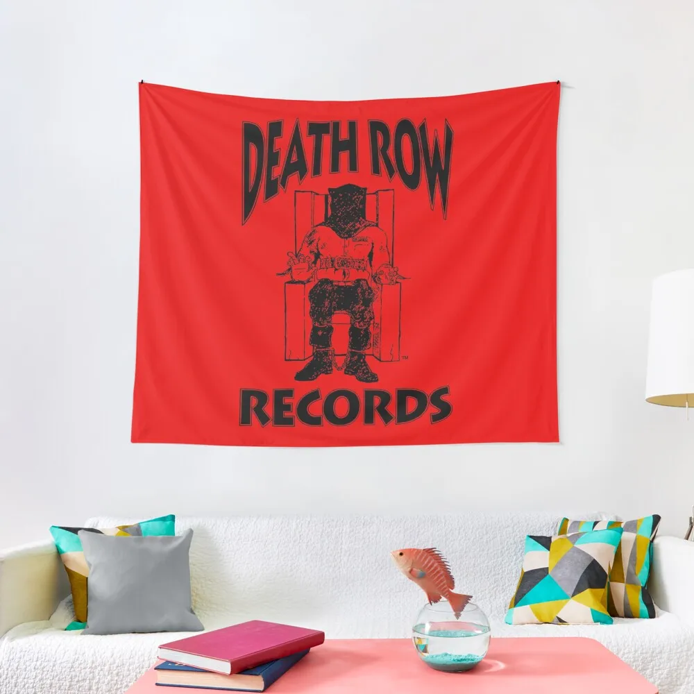 

death row-records ruge merch Tapestry Bedroom Decor Wall Decoration Items Kawaii Room Decor Aesthetic Home Decor