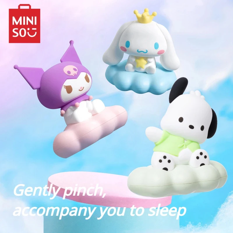 

MINISO NEW Sanrio Cinnamoroll Kuromi Pachacco Pat Night Light Sleep Kawaii Children's Toys Bedroom TeenageGirlCompanion Gift