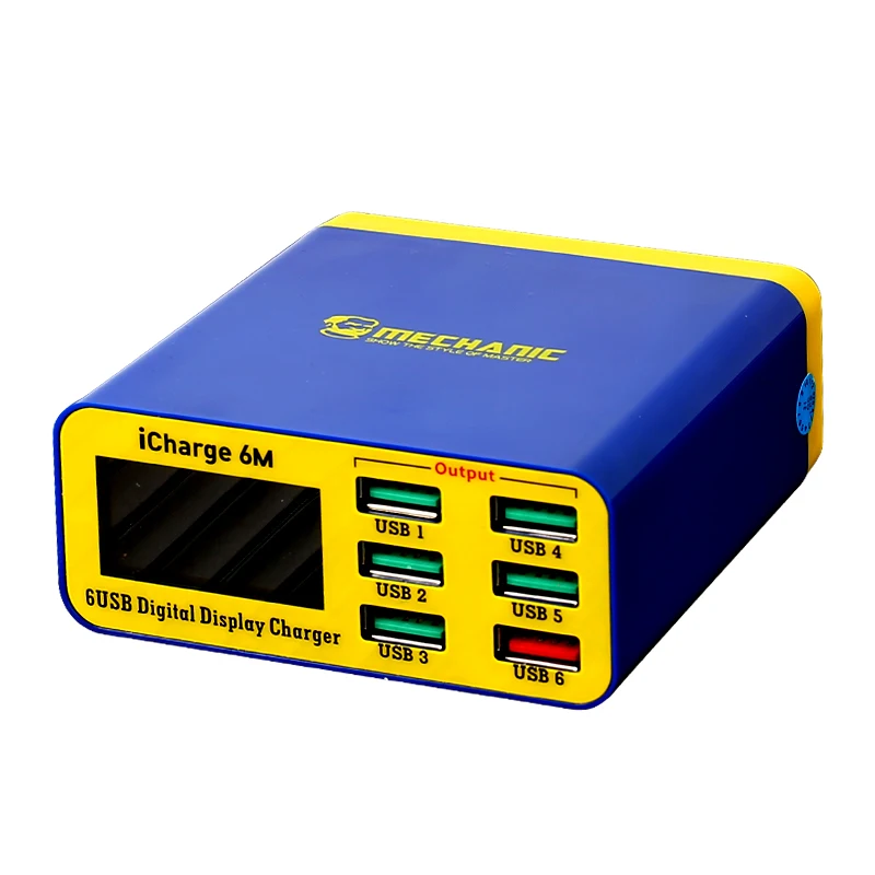 MECHANIC iCharge 6M USB Смарт-зарядка поддержка быстрой зарядки с ЖК-дисплеем многопортовое зарядное устройство для телефона планшета Быстрая зарядка
MECHANIC iCharge 6M USB Смарт-зарядка поддержка быстрой зарядки с ЖК-дисплеем многопортовое зарядное устройство для телефона планшета Быстрая зарядка