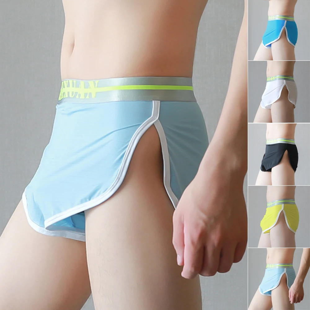 Mens Sexy Home Boxer Slip Shorts Ice Silk Seamless Underwear Boxers Briefs Underpants Casual Sleep Arrow Panties Male Sleepwear
Mens Sexy Home Boxer Slip Shorts Ice Silk Seamless Underwear Boxers Briefs Underpants Casual Sleep Arrow Panties Male Sleepwear