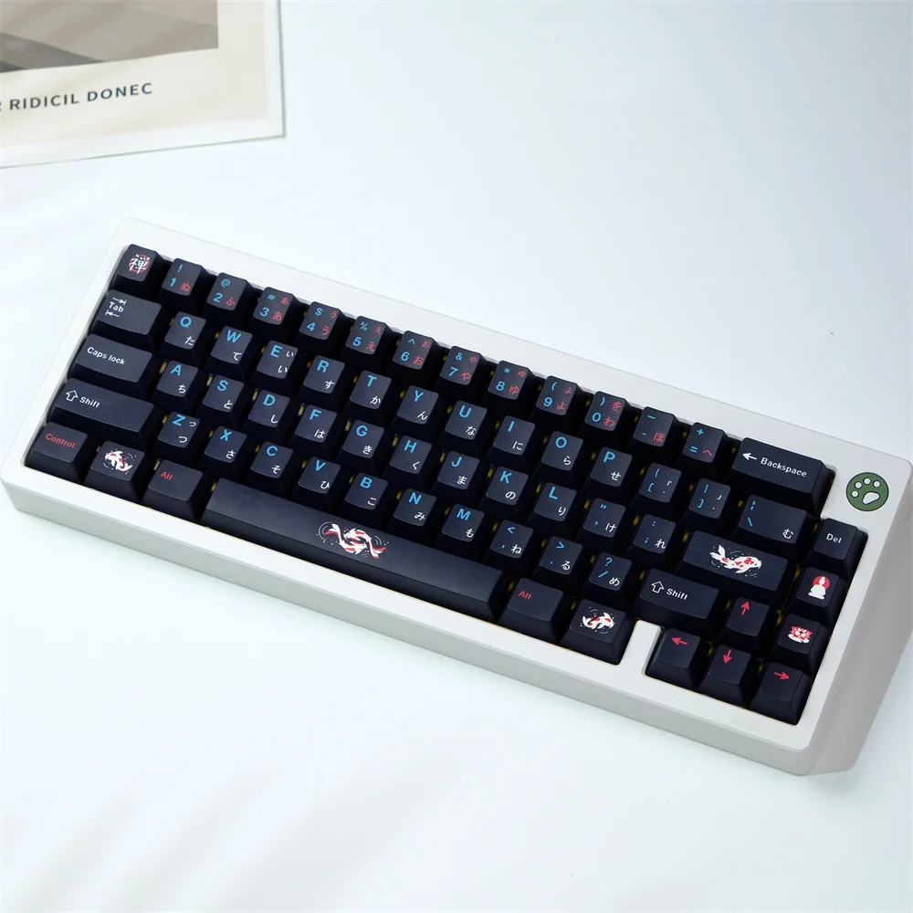 

129 Keys GMK Zenpond theme keycap cherry Profile PBT material adapted to mechanical keyboard customized machinery