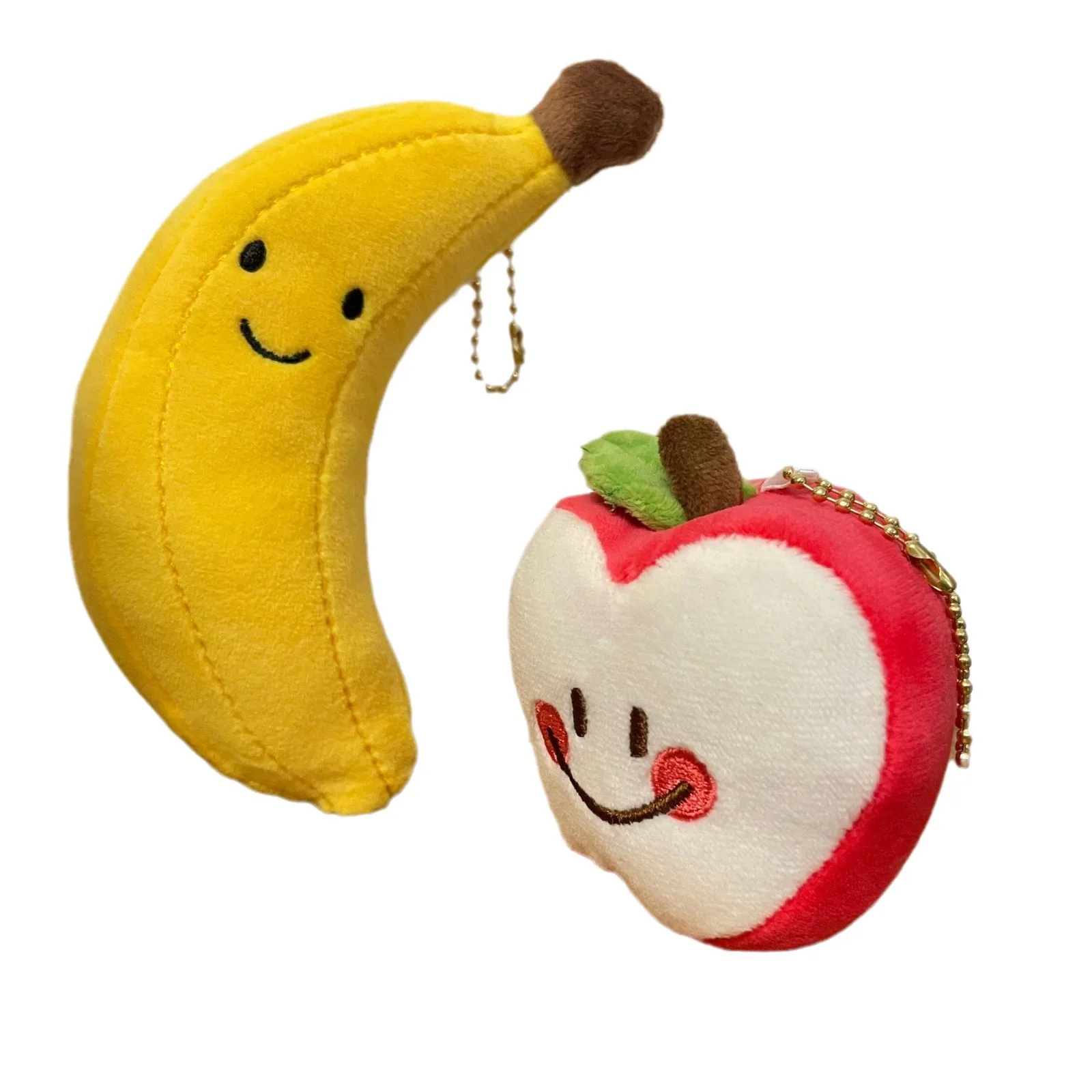 

10 см милая плюшевая игрушка в виде фруктов, мультяшный банан, яблоко, искусственный дизайн, детские подарки
